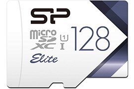 128GB Silicon Power Elite UHS-1 Class 10 microSD Card with SD adapter