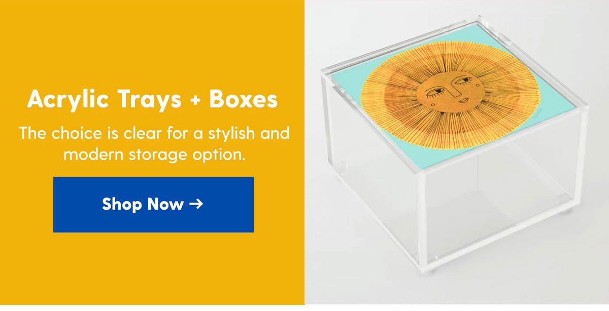 Acrylic Trays + Boxes 