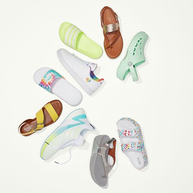 adidas, PUMA, Crocs, Franco Sarto & More | Bright and breezy pairs for every look.