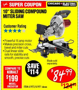 10 in. Sliding Compound Miter Saw