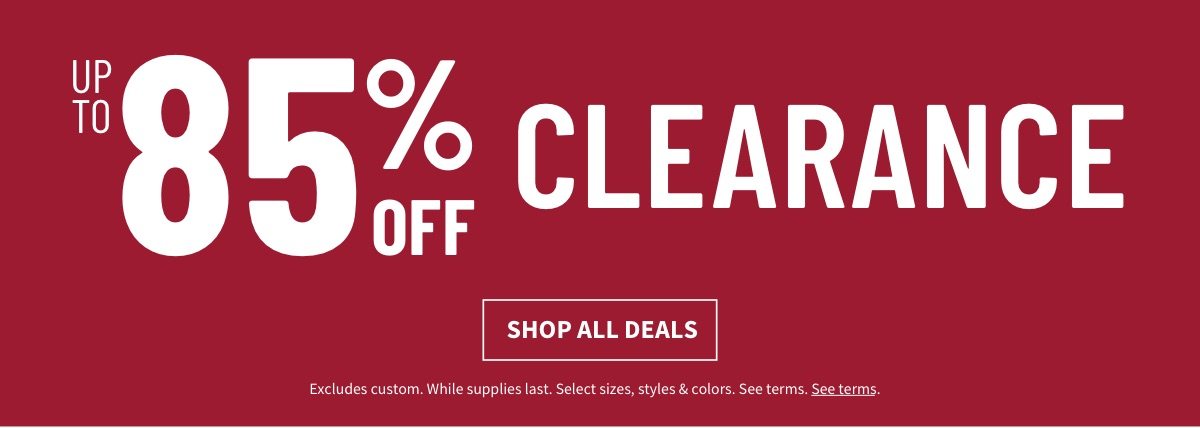 Clearance up to 85% Off - Shop All Deals
