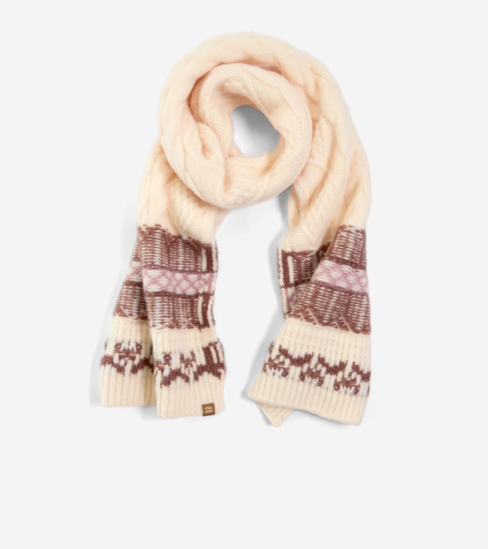 Cole Haan Reverse Fairisle Scarf