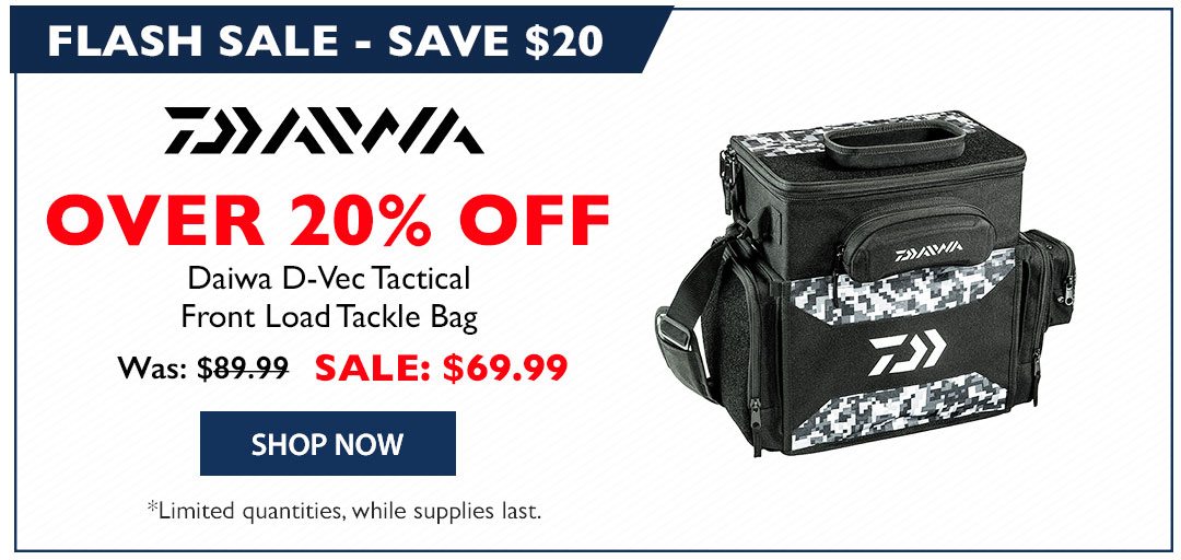Over 20% OFF Daiwa D-Vec Tactical Front Load Tackle Bag
