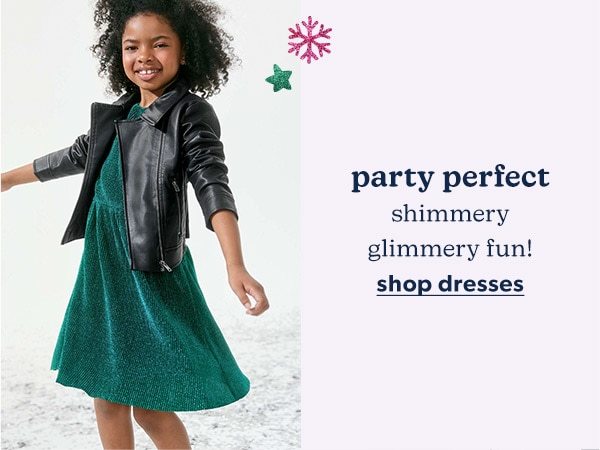 Party perfect. Shimmery glimmery fun! Shop Dresses. Model wearing evsie clothing.