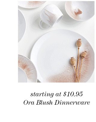 ora blush dinnerware