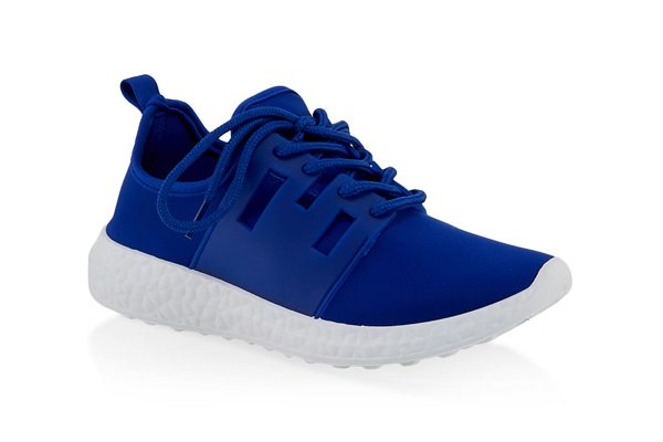 Neoprene Lace Up Athletic Sneakers