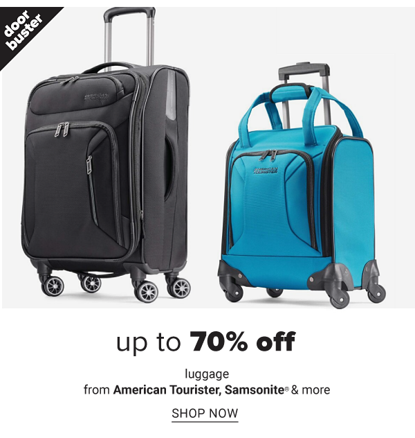 Up to 70% off Luggage from American Tourister, Samsonite and more - Shop Now