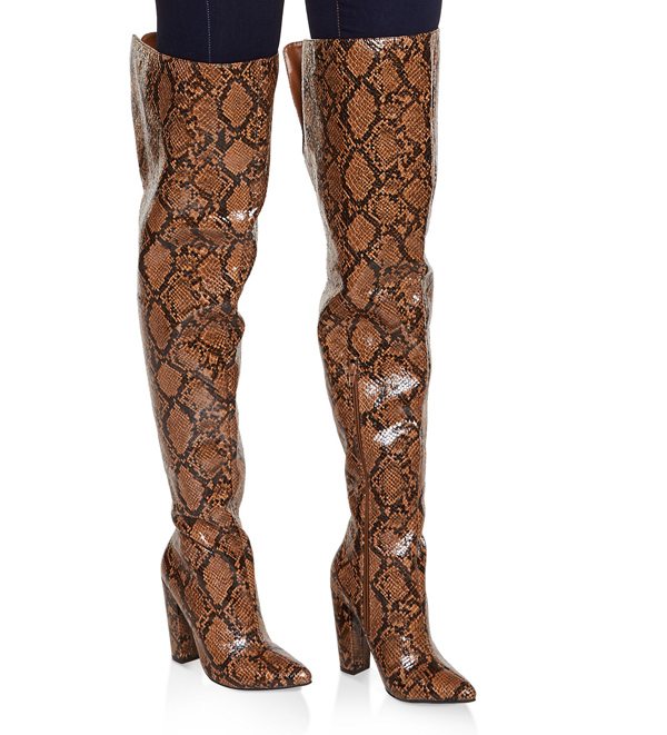 Over the Knee Pointed Toe Boots