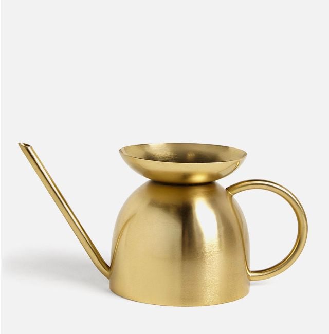 John Lewis & Partners Mini Gold Watering Can