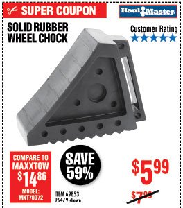 Solid Rubber Wheel Chock 