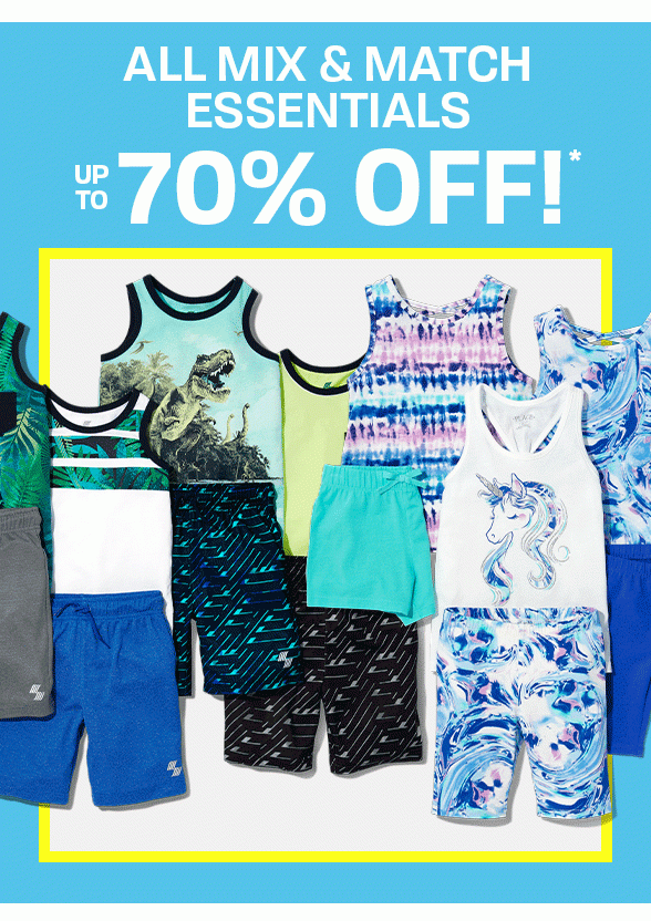 Up to 70% Off All Mix & Match Essentials