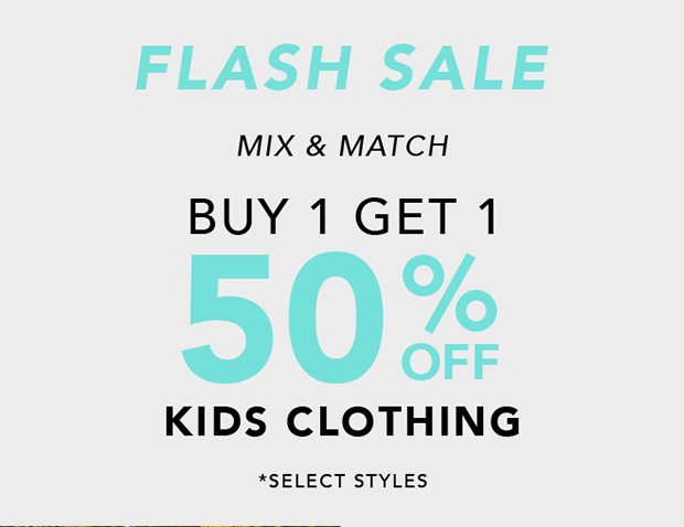 Kids' flash sale