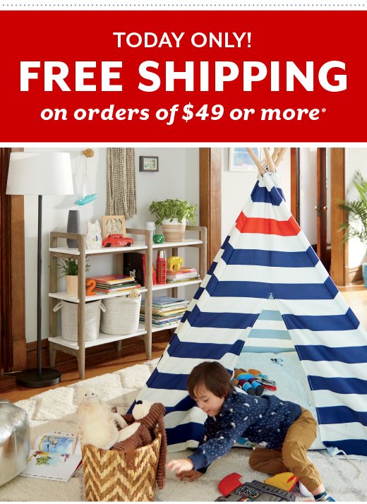 Free Shipping On Orders of $49 or More