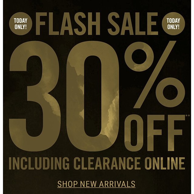 Flash Sale 30% Off