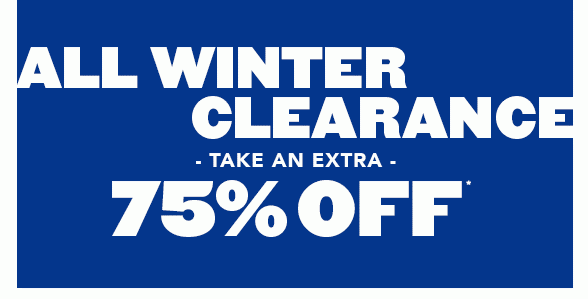 All Winter Clearance Extra 75% Off