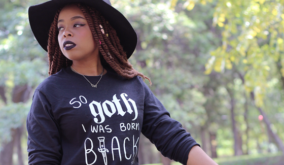 "So Goth I Was Born Black" shirt