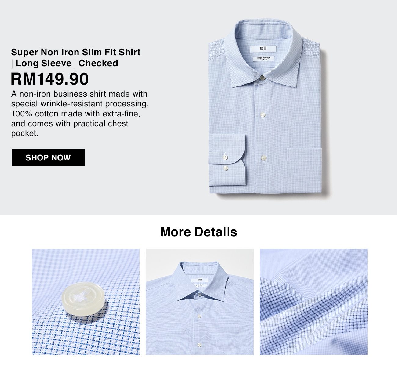 Super Non Iron Slim Fit Shirt