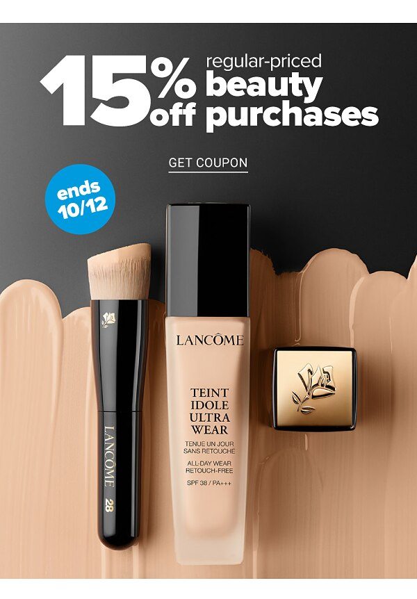 15% off Beauty Purchases - Get Coupon