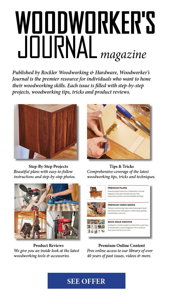 Woodworker's Journal - See Offer