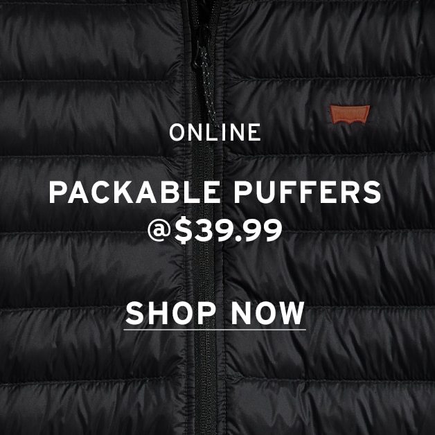 SHOP PACKABLE PUFFERS