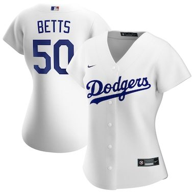 Mookie Betts Los Angeles Dodgers Nike Women's 2020 Home Official Replica Player Jersey - White