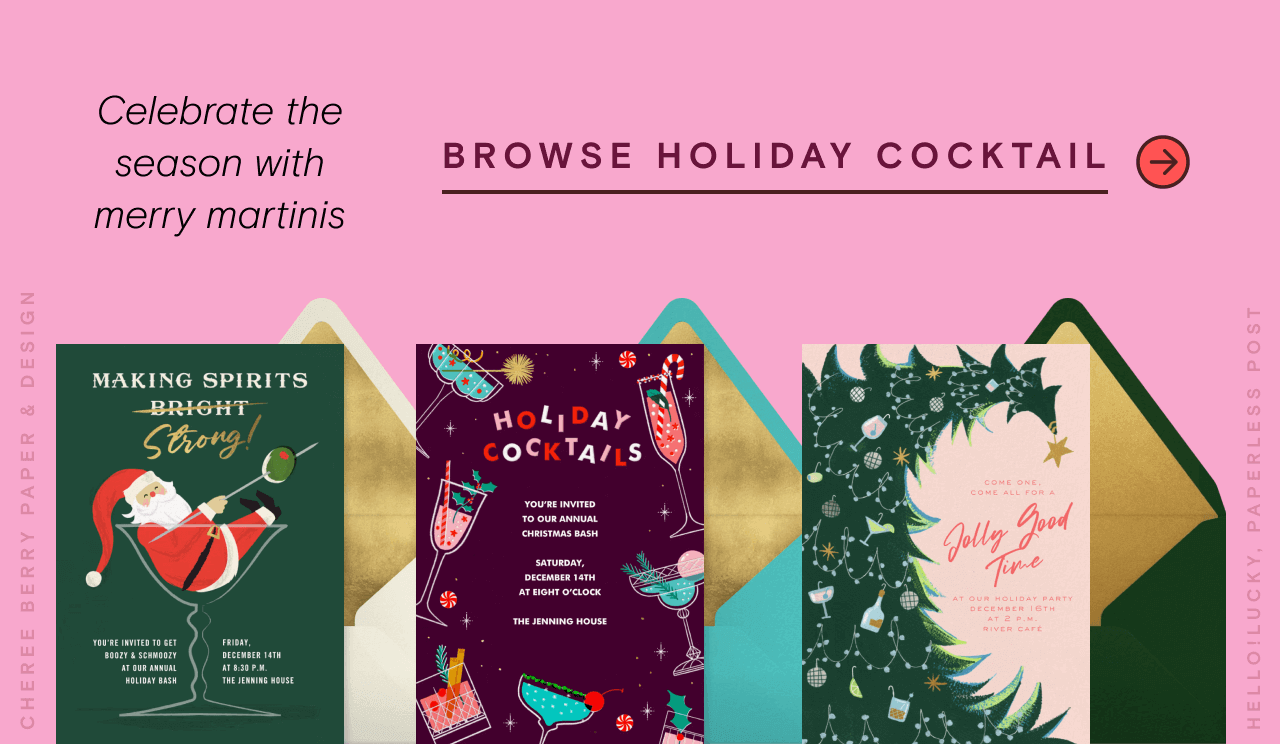 BROWSE HOLIDAY COCKTAIL. HOLIDAY COCKTAILS