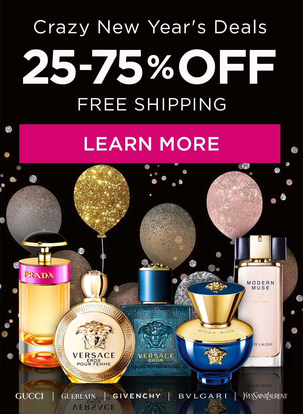 Perfume.com Crazy New Year’s Deals. 25-75% Off