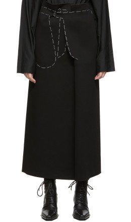 Maison Margiela - Black Jersey Long Skirt