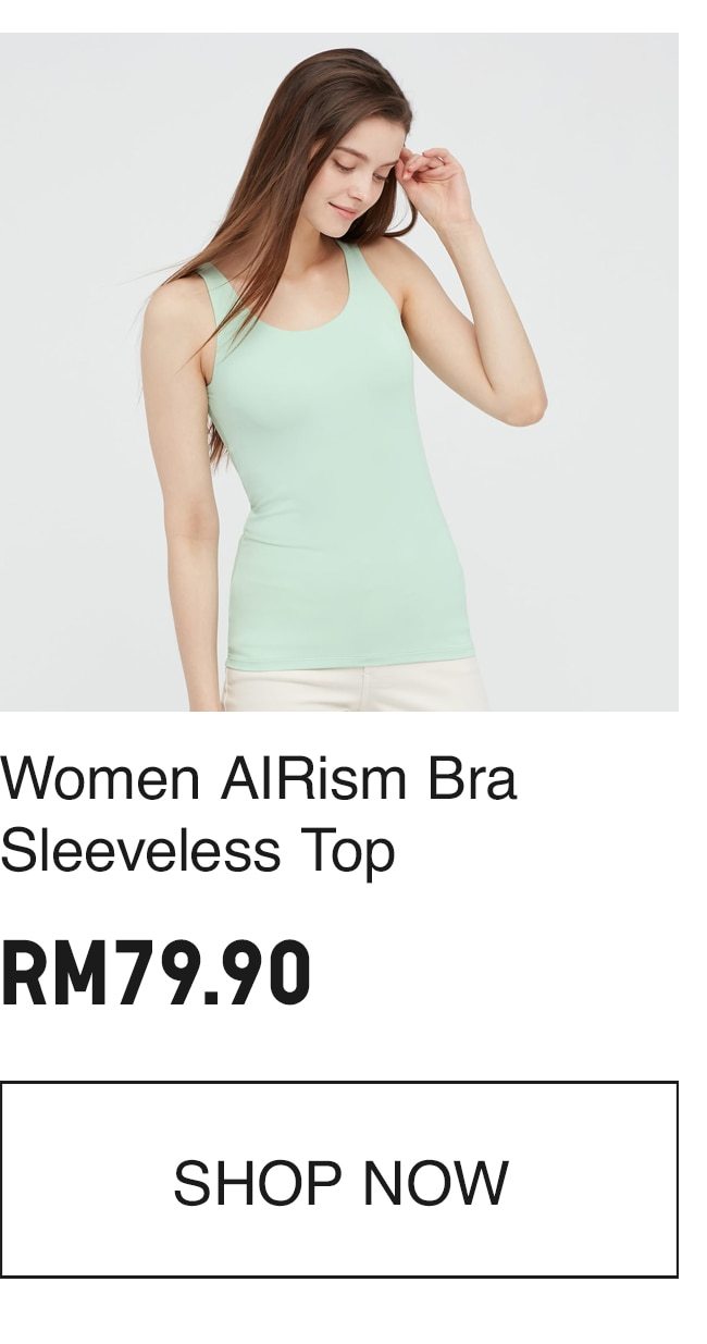 WOMEN AIRISM BRA SLEEVELESS TOP