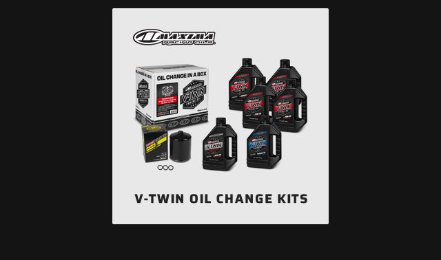 Maxima V-Twin Oil Change Kits