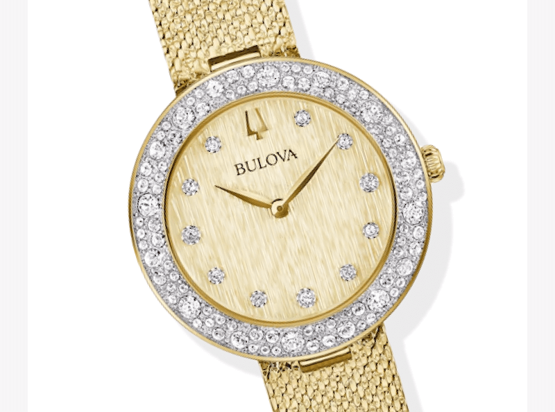 Bulova Champagne Crystal Women's Watch 98L321