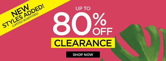 Up to 80% Off Clearance