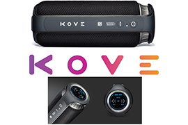 Kove Commuter Bluetooth Wireless Water-Resistant Portable Speaker w/ X-Bass Subwoofer