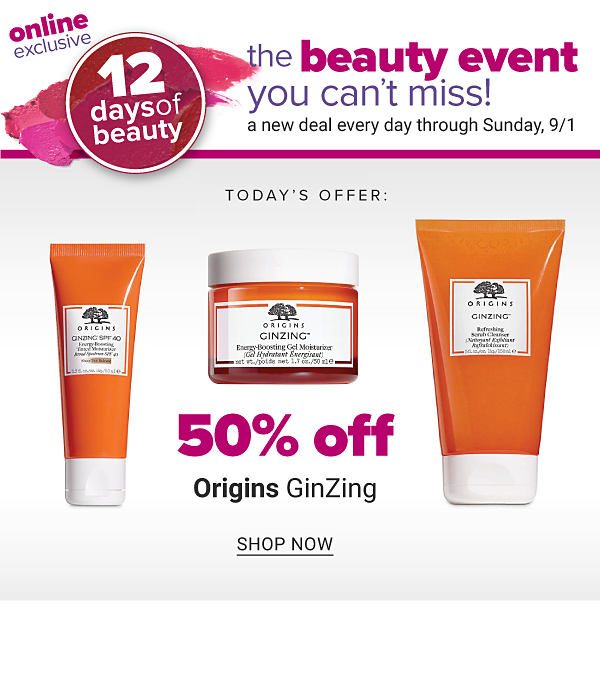 Today's OfferL Origins 50% off - Shop Now