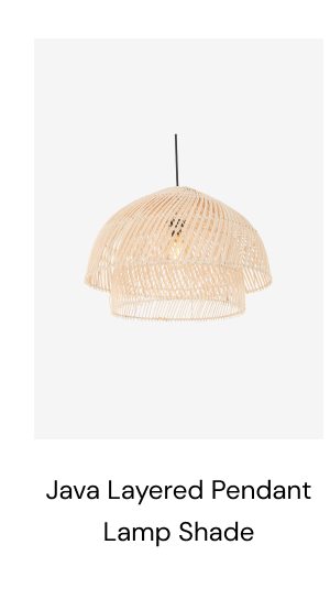 Java layered pendant lamp shade