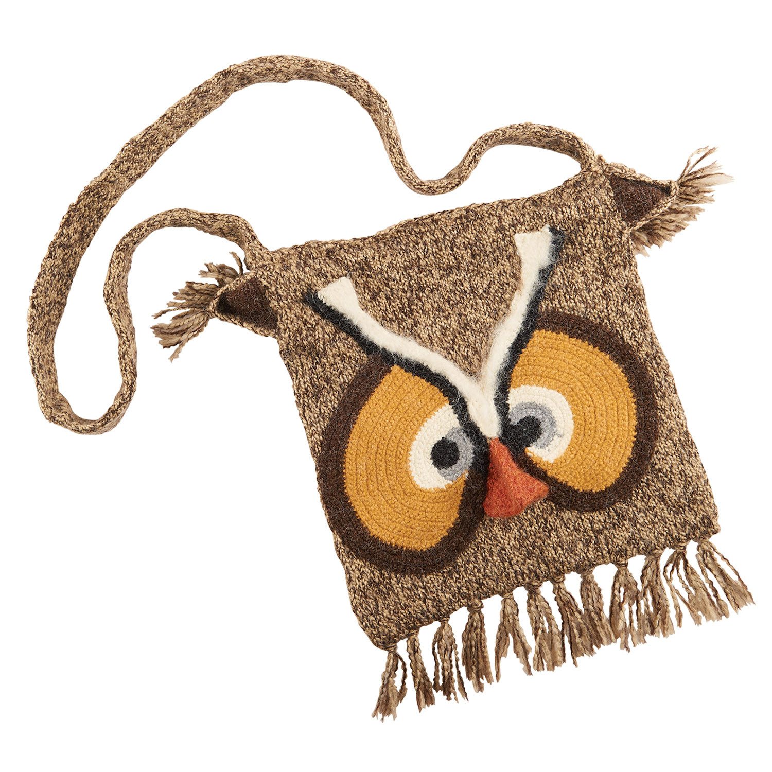 Hand-Knit Owl Handbag