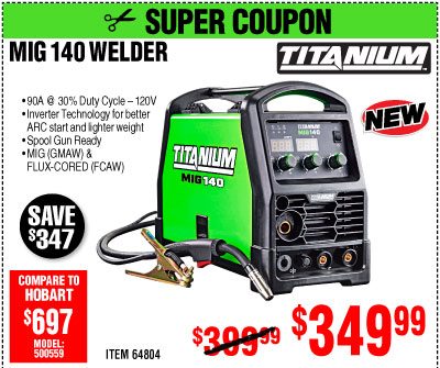 MIG 140 Welder with 120 Volt Input