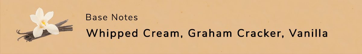 Base Notes: Whipped Cream, Graham Cracker, Vanilla | SHOP NOW