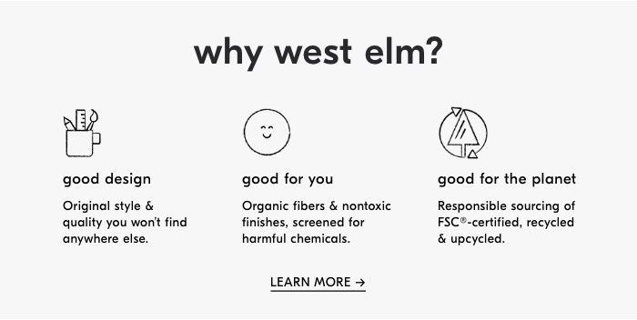 Why West Elm?