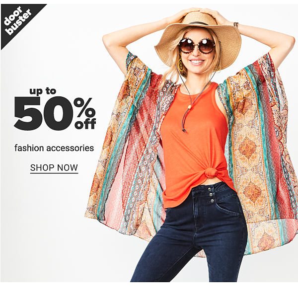 Up to 50% off Fashion Accessories - Shop Now