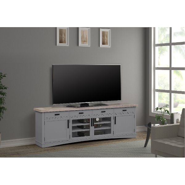 Amy Dove Gray 92 inch TV Stand