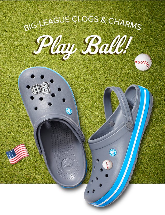 crocs baseball charms