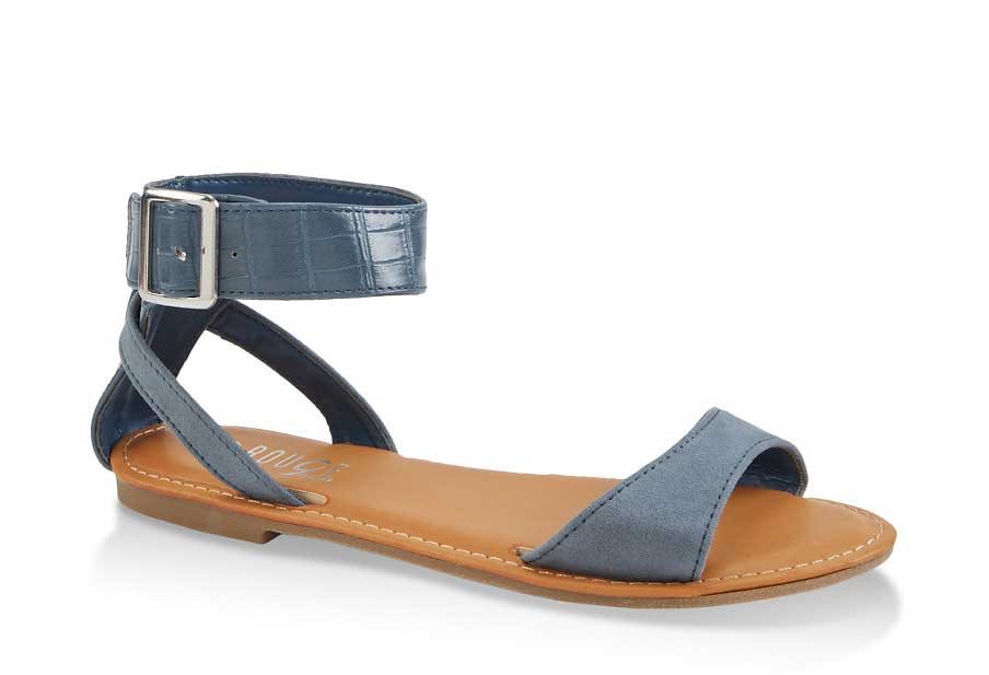 Single Band Ankle Strap Sandals