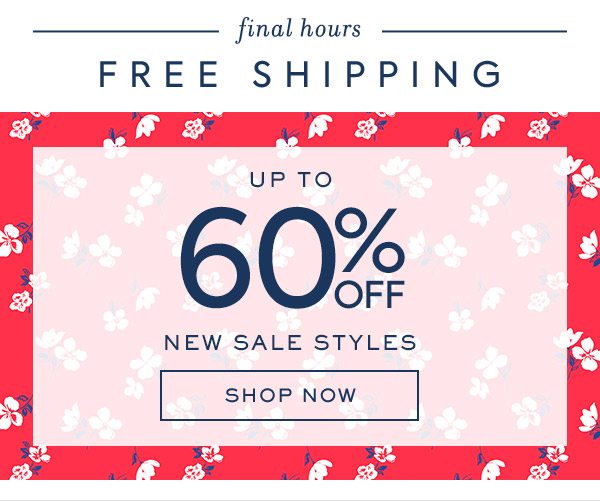 Up to 60% off new sale styles