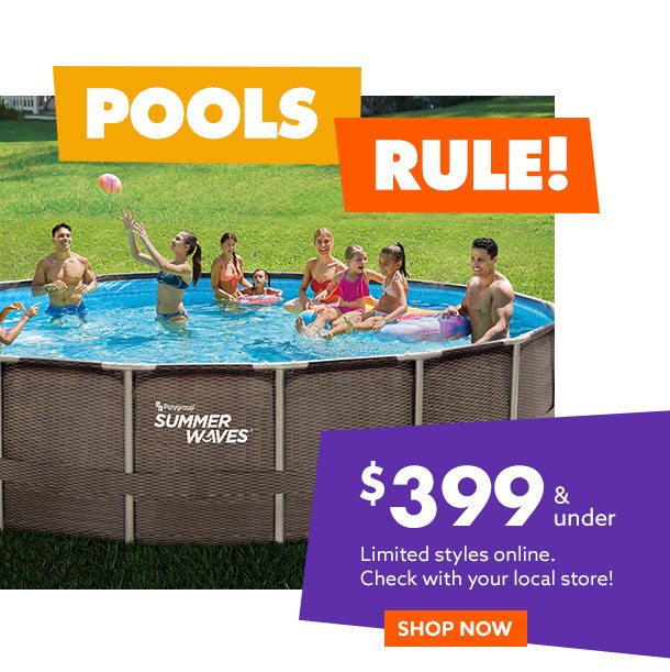 Pools $399.99 and under