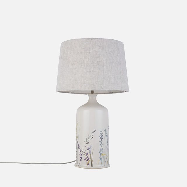 John Lewis & Partners Leckford Print Crackle Table Lamp