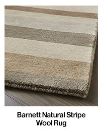 Barnett Natural Stripe Wool Rug