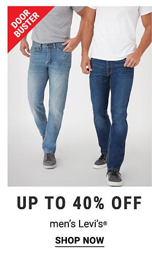 Door Buster. Up to 40% off men's Levi. Shop now.