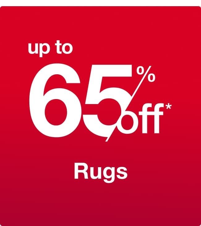 Up to 65% off Rugs