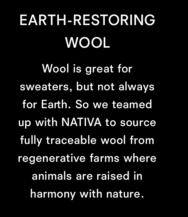 Earth-restoring wool